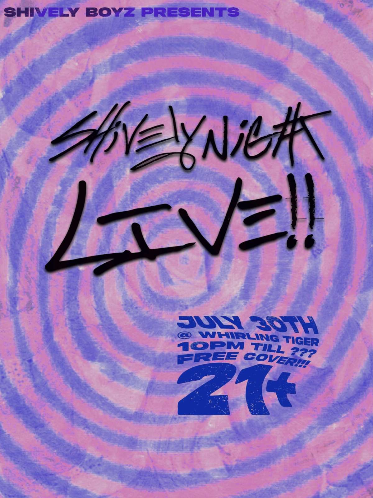 Shively Night Live!! – Front Lounge Dance Party
